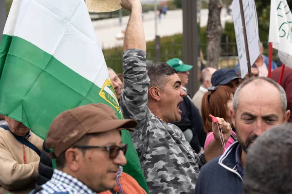 Demonstracja rolników protestujących przeciwko nieuczciwym cenom — Zdjęcie stockowe