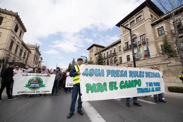 Demonstracja rolników protestujących przeciwko nieuczciwym cenom — Zdjęcie stockowe