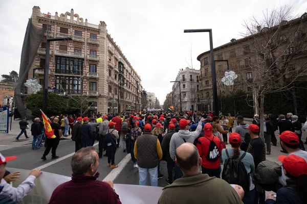 Demonstration of Farmers protesting against unfair prices — Stock Photo, Image