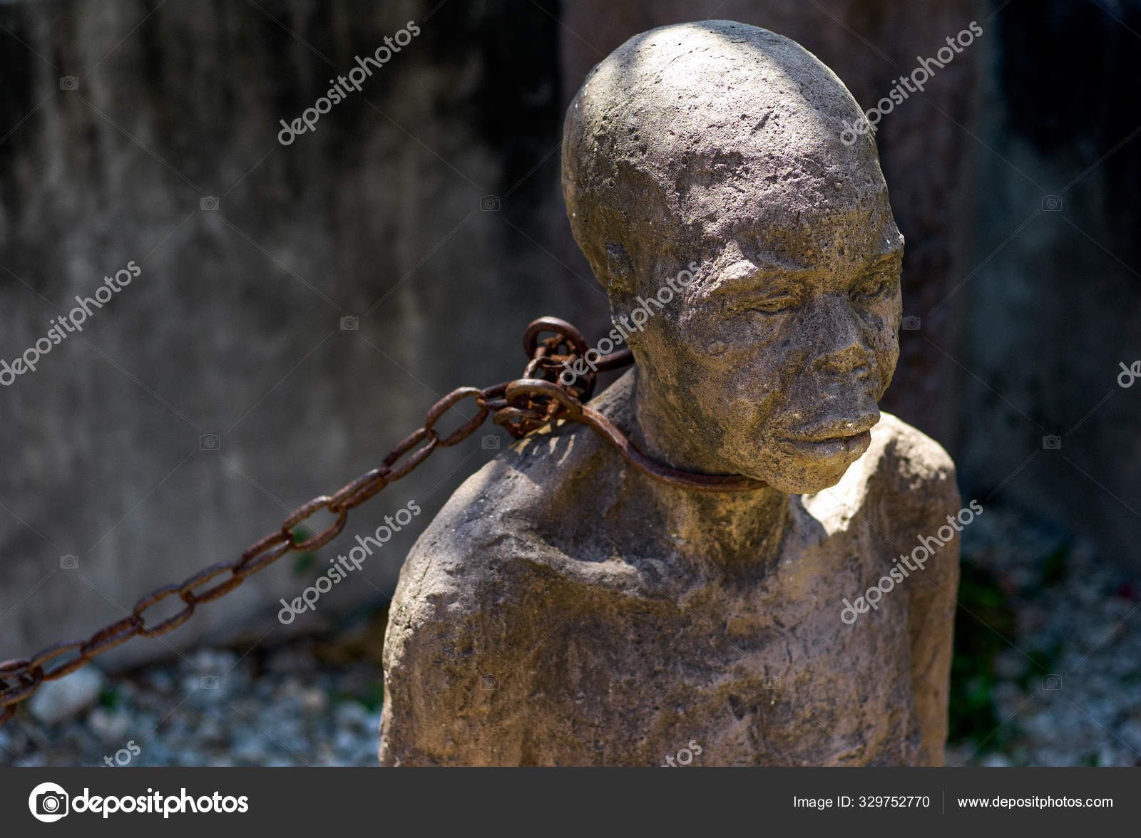 Memory for the Slaves Monument in Stone Town, Zanzibar Stock