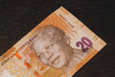 Mandela Portresi ile 20 Güney Afrika Rand Banknote