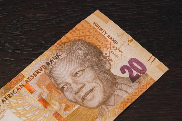 Banconota da 20 Rand sudafricani con ritratto di Mandela — Foto Stock