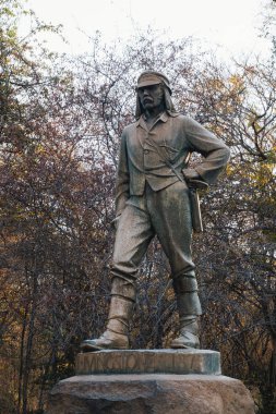 David Livingstone heykel Victoria Falls, Zimbabve