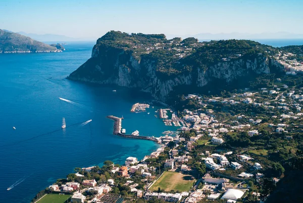 Marina Grande on Capri Island From Above — 스톡 사진