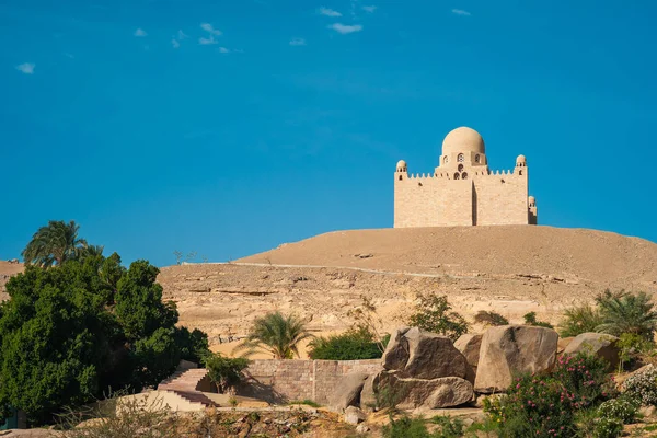Aga Khan IIIs mausoleum i Aswan, Egypt – stockfoto