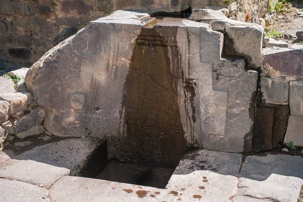 Ollantaytambo Inca Ruins公主浴池 — 图库照片