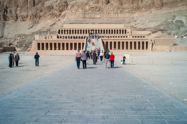 Дейр Ель Бахарі Луксор Єгипет Грудня 2010 Древній Храм Цариці — стокове фото