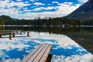vacations in the mountains on a mountain lake