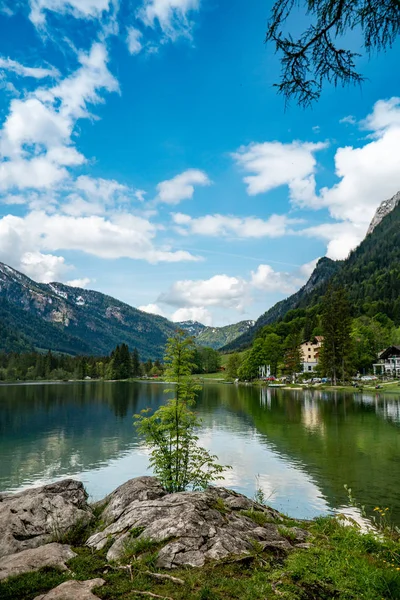 vacations in the mountains on a mountain lake