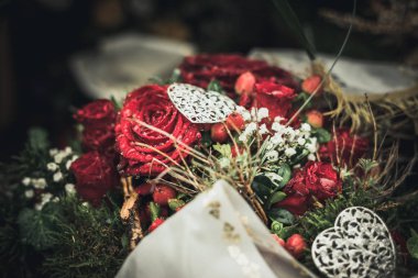colorful flowers and beautiful roses