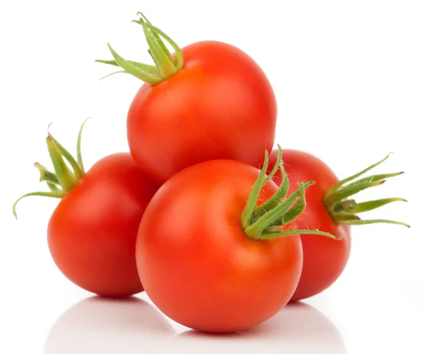白い背景に新鮮なトマト ロイヤリティフリーのストック画像