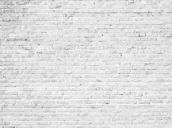 White grunge brick wall background — Stock Photo, Image