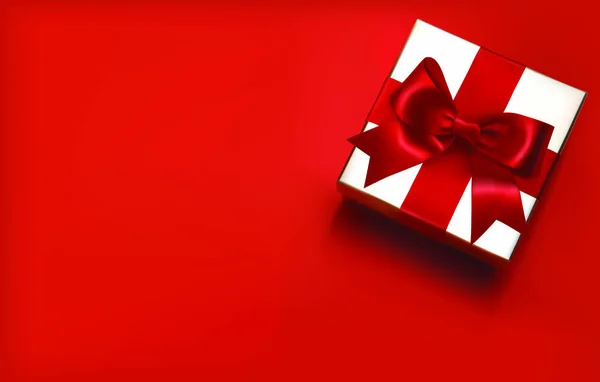 Beyaz bir arka plan üzerinde hediye vektör çizim