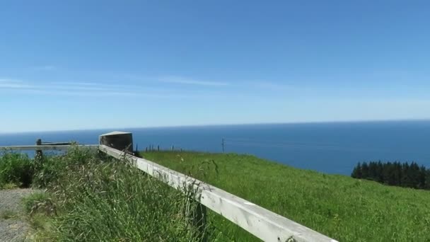 Αυτή Θέα Είναι Από Puketeraki Lookout Του Karitane Οποίο Είναι — Αρχείο Βίντεο
