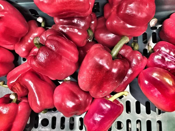 Ayrıca Capsicum olarak da bilinen taze işlenmemiş biberler.