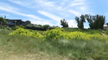 Güney Adası, Yeni Zelanda 'daki evin manzarası