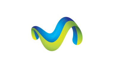 Bold, modern and abstract letter M logo suitable for any company, organization, brand or product beginning with the letter M.