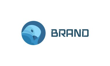 Simple and flat falcon logo design, good for sports, technology, security company, etc