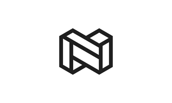 Abstract and modern Letter N logo.