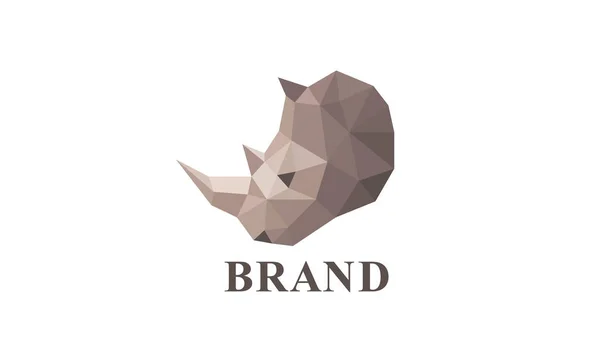 Satılık bir gergedan logosu.