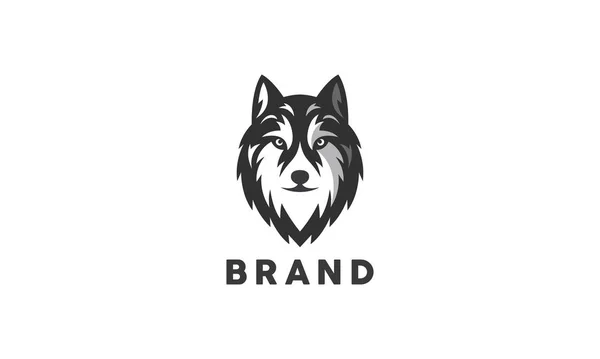 Modern ve güçlü kurt vektör logosu.