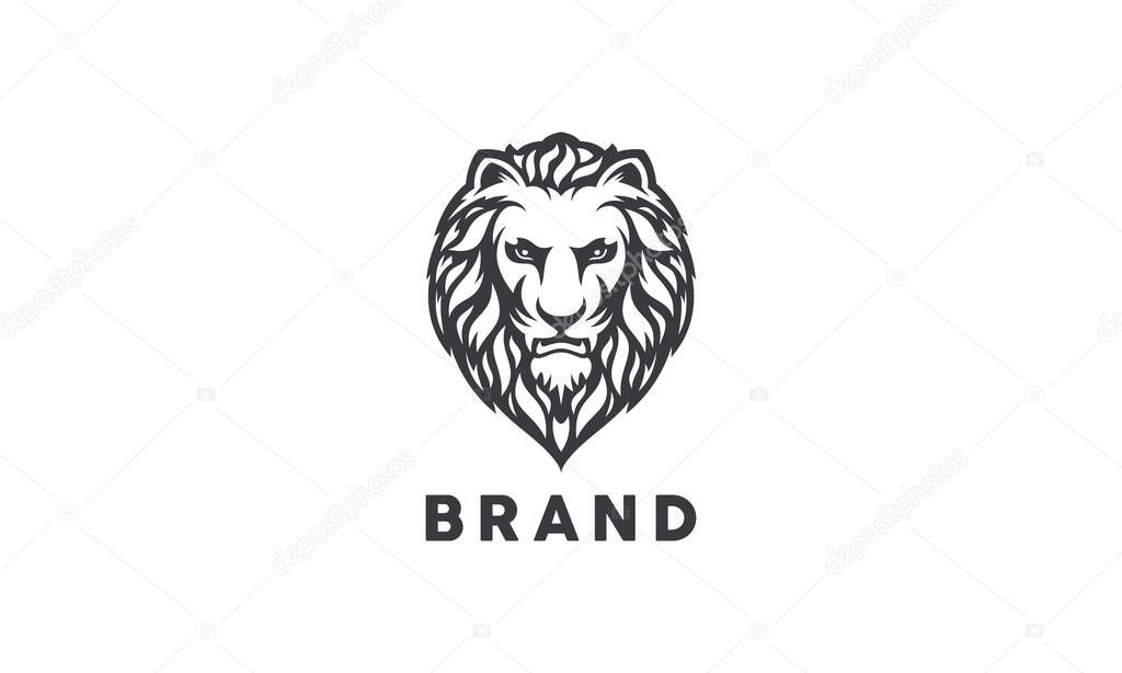 Modern and powerful wolf vector logo.