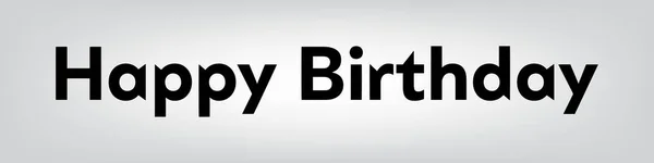 Feliz Aniversário.Belo cartão de saudação caligrafia riscada texto preto Convite desenhado à mão T-shirt print design —  Vetores de Stock