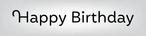 Happy Birthday.Beautiful kartka okolicznościowa porysowana kaligrafia czarny tekst Ręcznie rysowane zaproszenie T-shirt projekt wydruku — Wektor stockowy