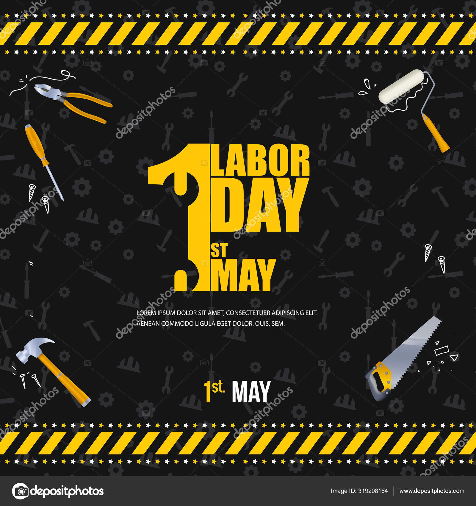 1 mayis isci bayrami vektorel cizim c samiishere11 vektorel 319208164