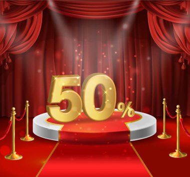 50% off vector stock vector