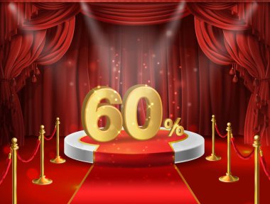 60% off vector stock vector