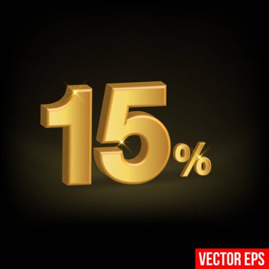 15% off vector stock vector