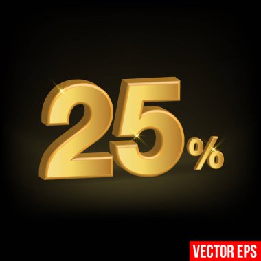 25% off vector stock vector