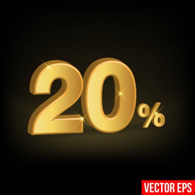 20% Discount vector stock vector