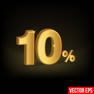 10% Discount vector stock vector