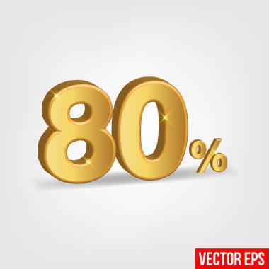 80% off vector stock vector