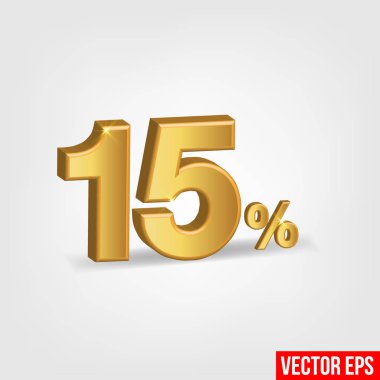 15% off vector stock vector