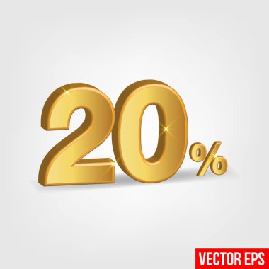 20% Discount vector stock vector