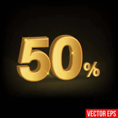 50% off vector stock vector