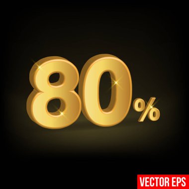80% off vector stock vector