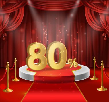 80% off vector stock vector