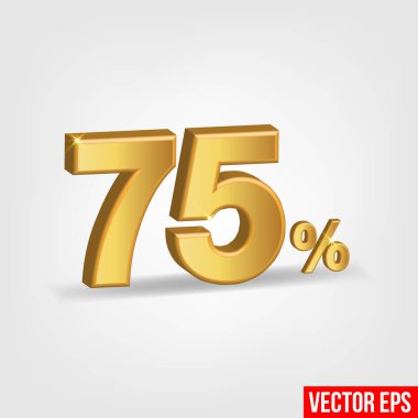 75% off vector stock vector