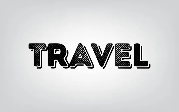 Typographie de voyage — Image vectorielle