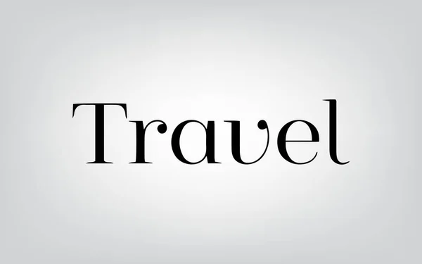 Typographie de voyage — Image vectorielle