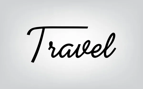 Typographie de voyage — Image vectorielle