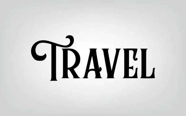 Tipografía de viajes — Archivo Imágenes Vectoriales