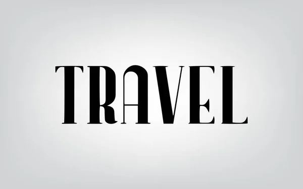 Typographie de voyage — Image vectorielle