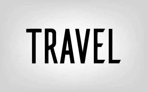 Typographie de voyage — Image vectorielle