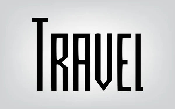 Typographie de voyage — Image vectorielle