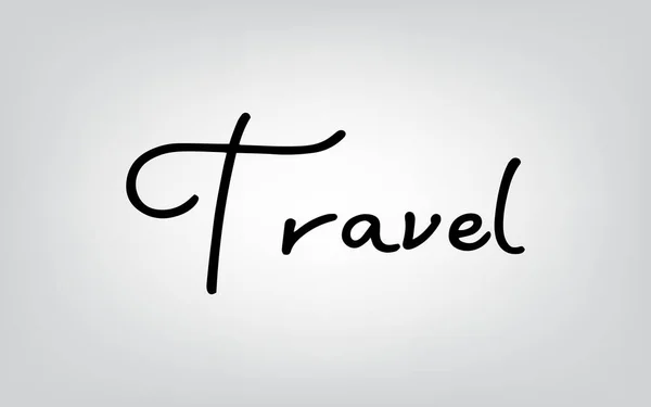 Typographie de voyage — Image vectorielle